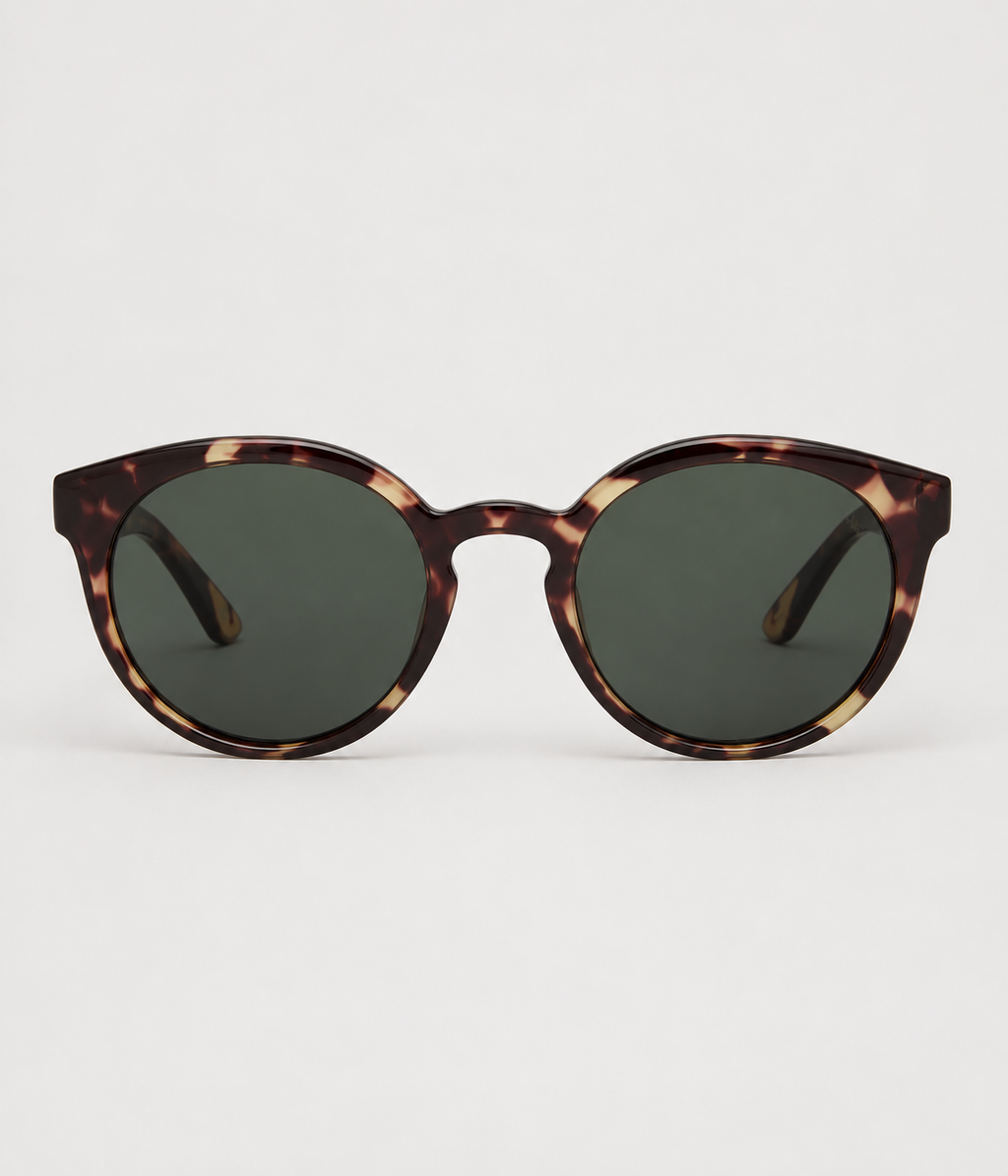 Retro Round Acetate Sunglasses