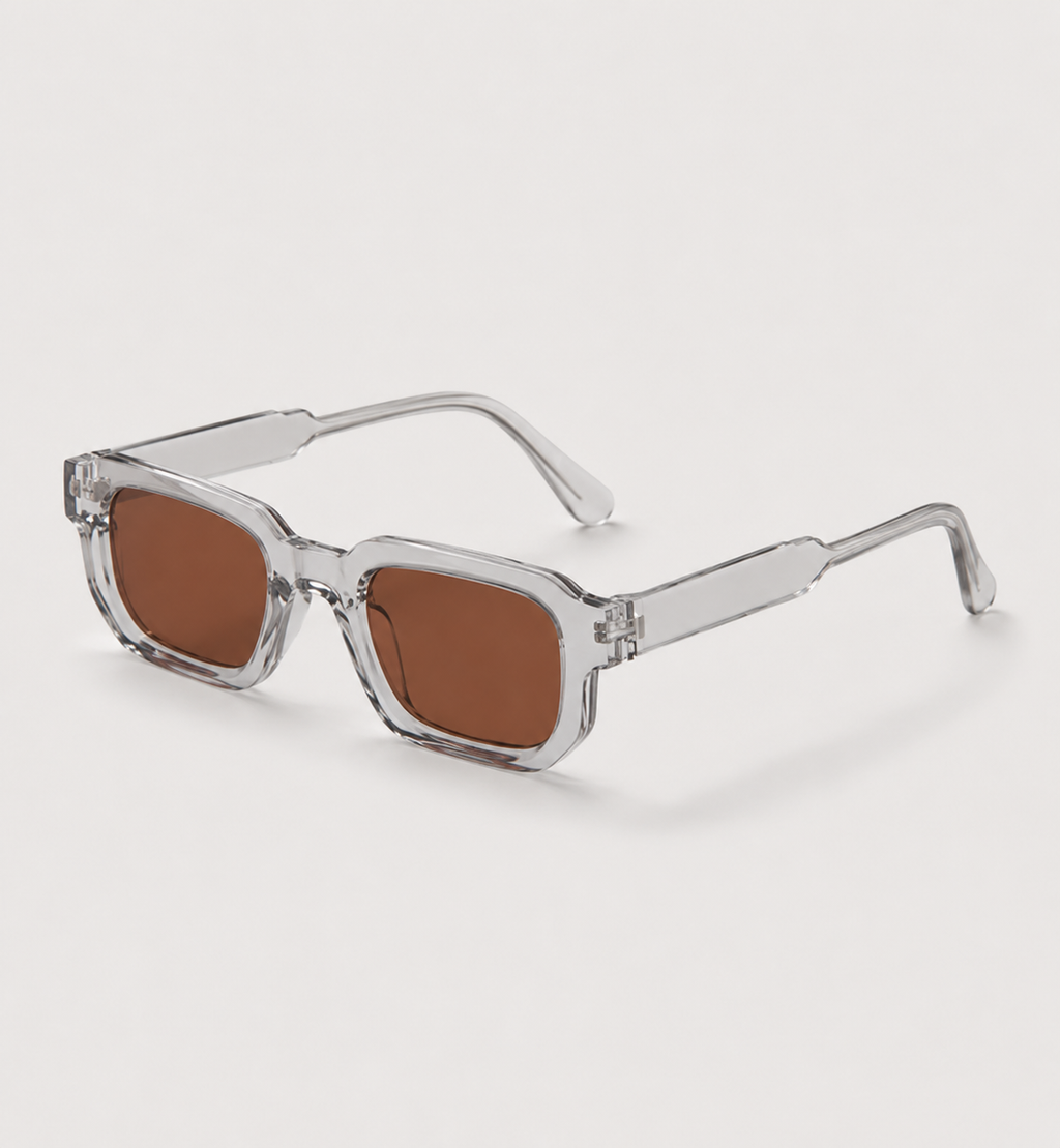 Verspiegelte rechteckige Sonnenbrille