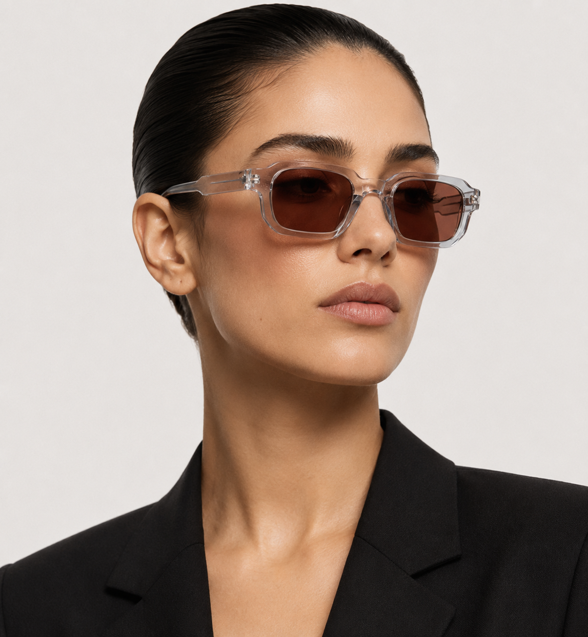 Verspiegelte rechteckige Sonnenbrille
