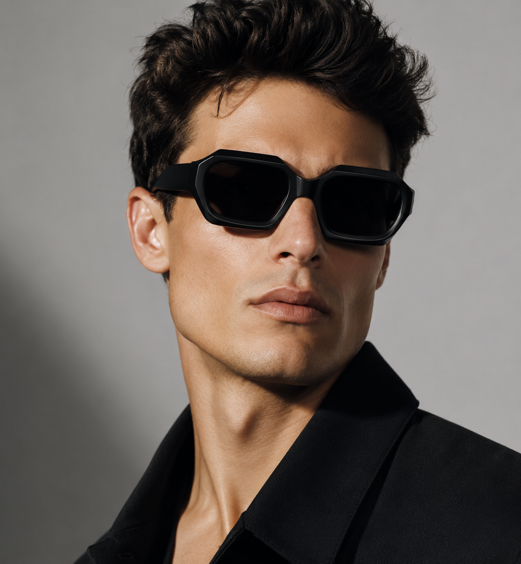 Markante Polygon-Sonnenbrille