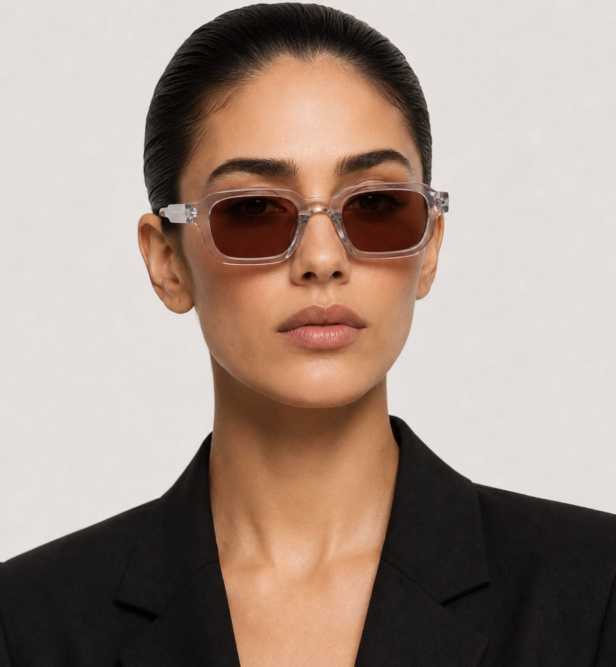 Verspiegelte rechteckige Sonnenbrille