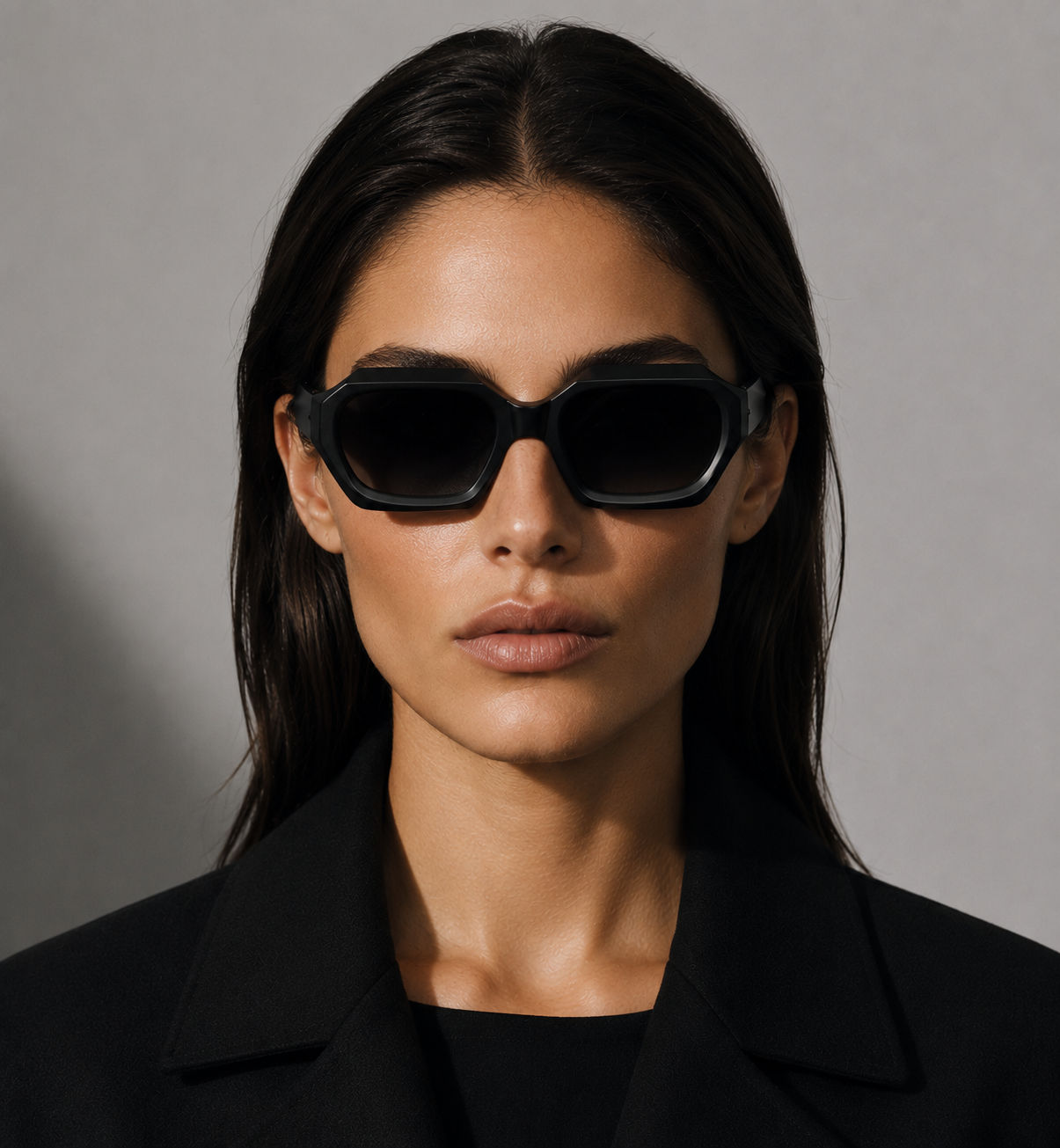 Markante Polygon-Sonnenbrille