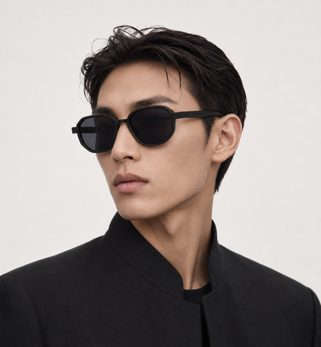 Klassische runde Metallsonnenbrille