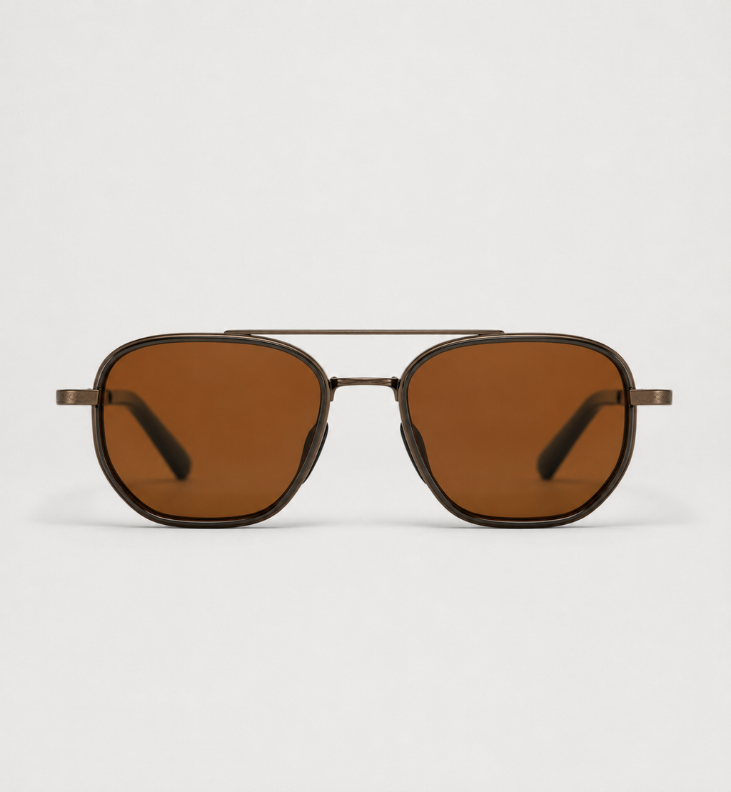 Polarisierte Sonnenbrille quadratischer Form