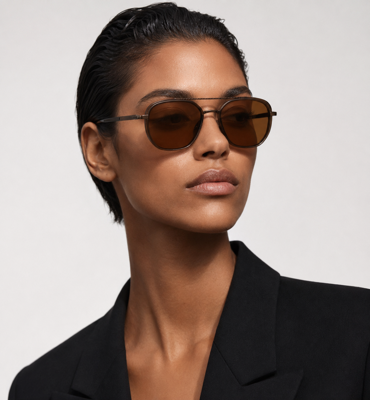 Polarisierte Sonnenbrille quadratischer Form