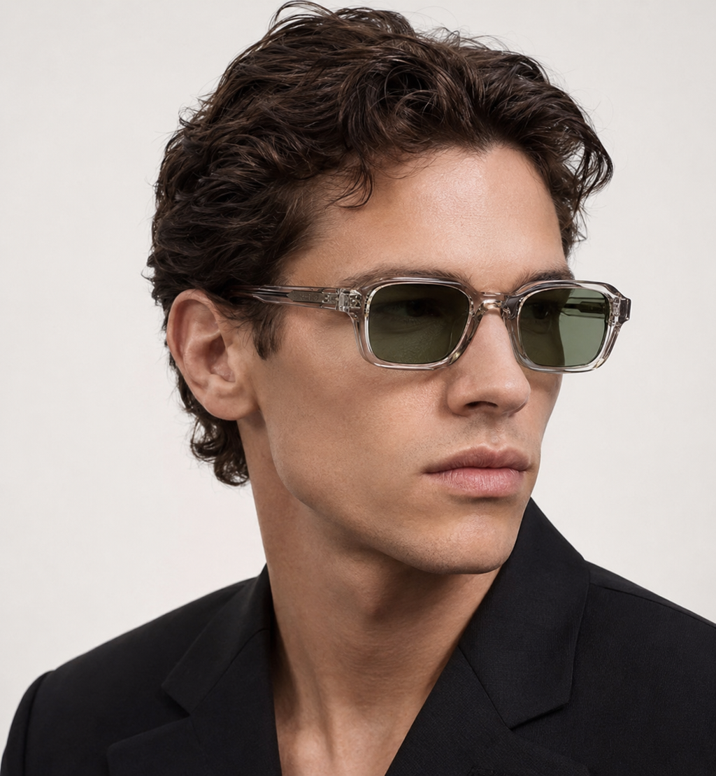 Vintage-Sonnenbrille mit rechteckiger Form