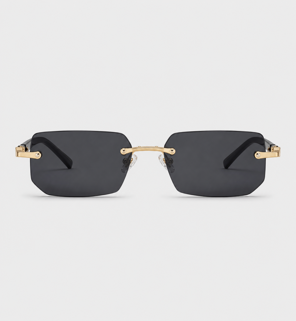 Randlose rechteckige Sonnenbrille