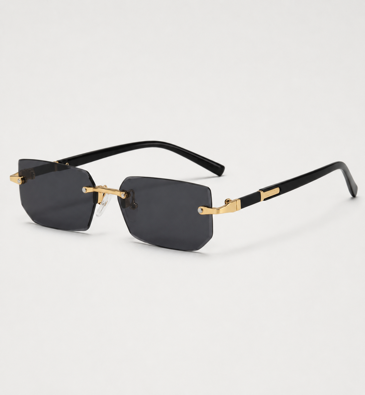 Randlose rechteckige Sonnenbrille