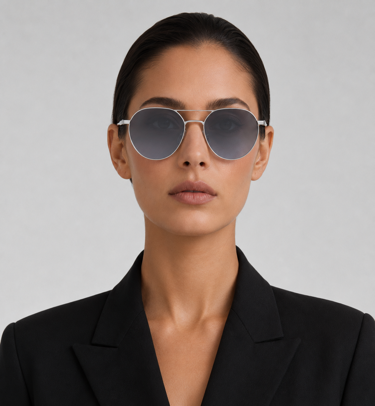 Pilotenbrille mit Doppelsteg
