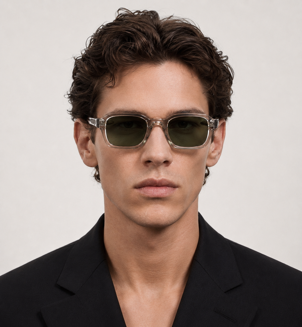 Vintage-Sonnenbrille mit rechteckiger Form