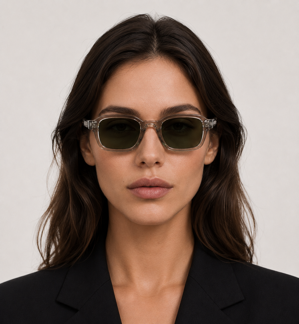 Vintage-Sonnenbrille mit rechteckiger Form